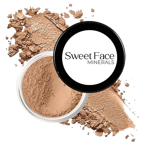Dark Concealer (20g Sifter Jar) Mineral Makeup Matte Loose Corrector Powder Bare Face Cover Up Hide Blemishes Redness Under Eyes Dark Circles Scars Baked On Full Coverage SPF 20