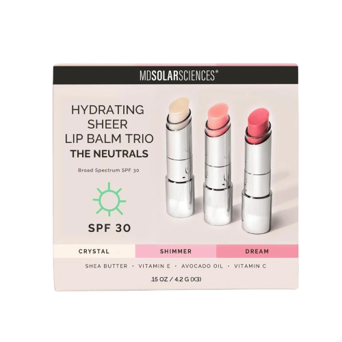 MDSolarSciences Hydrating Sheer Lip Balm SPF 30 Trio (The Neutrals)