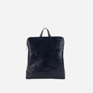 Square Leather Backpack