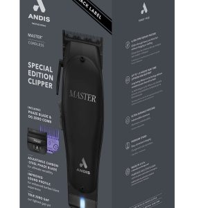 ANDIS CLIPPER MASTER CORDLESS BLACK S/ED