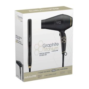 BABYLISS GRAPHITE PPK DRYER / FLAT IRON
