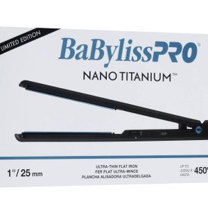 BABYLISS N/T F/IRON ULTRATHIN BK/BL L/ED 1 IN