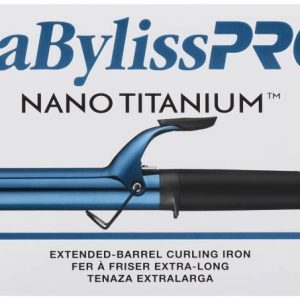 BABYLISS N/T C/IRON EXTEND BLK/BLUE L/ED