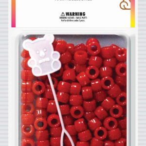 DREAM BEAD 8MM 200PC RED
