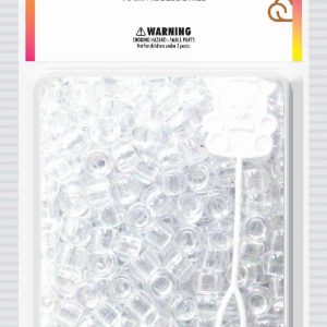 DREAM BEAD 8MM 500PC CLEAR