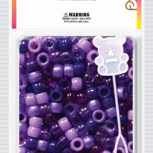 DREAM BEAD 8MM 500PC MIX PURP