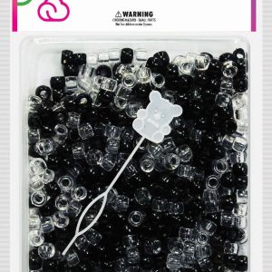 DREAM BEAD 8MM 1000PC BK/CRY
