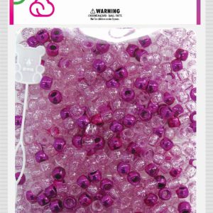 DREAM BEAD 8MM 1000PC G/PINK
