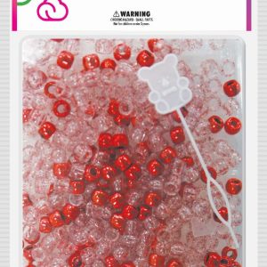 DREAM BEAD 8MM 1000PC G/RED