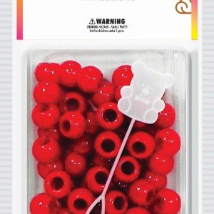 DREAM BEAD 12MM 60PC RED
