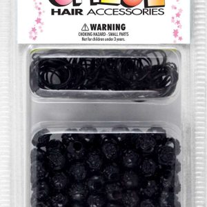 CHLOE BEAD ROSE BLACK