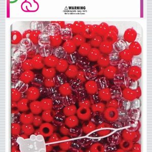 DREAM BEAD 12MM 200 PC RED CLR