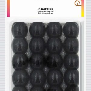 DREAM BEAD 18MM 24PC BLACK