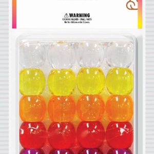 DREAM BEAD 18MM 24PC CLEAR ASST