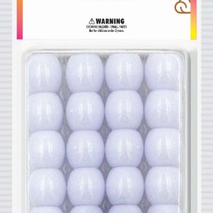 DREAM BEAD 18MM 24PC WHITE