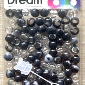 DREAM BEAD 14MM TWO TONE 48PC C/BLACK