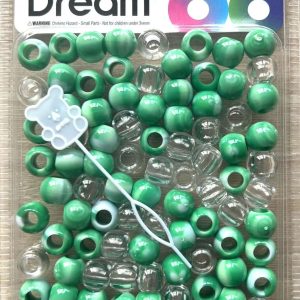 DREAM BEAD 14MM TWO TONE 48PC C/GREEN