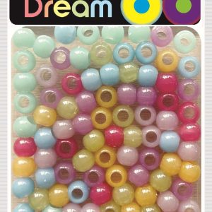 DREAM BEAD 14MM LUMINOUS 100PC PASTEL