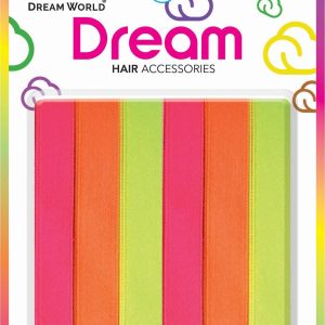DREAM H/RIBBON NEON ASST 6PC