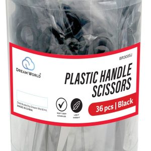 DREAM SCISSOR W/BLACK HANDLE 36/JAR
