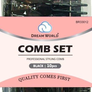DREAM COMB 10PCS SET BLACK