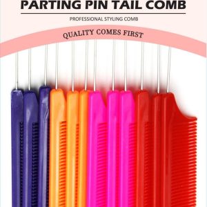DREAM COMB BULK PARTING PIN TAIL 12PC ASSORT