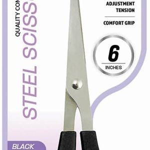 DREAM SCISSOR W/BLACK HANDLE 6 IN