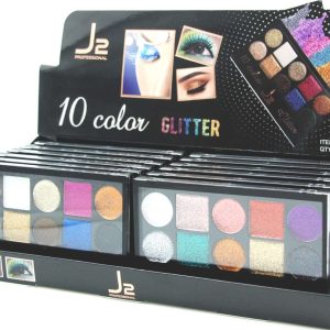 J2 C/EYESHADOW 10COLOR GLITTER