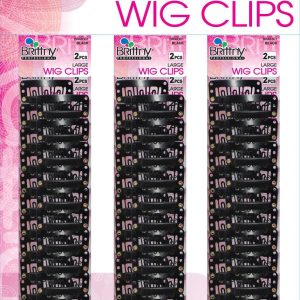 DREAM CLIP WIG-36PK [2/PK] BLACK LARGE