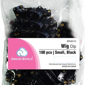 DREAM CLIP WIG-100PC BLACK SMALL