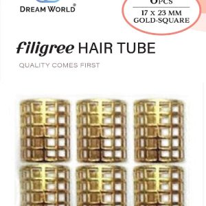 DREAM H/A FILIGREE TUBE SQUARE GOLD