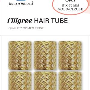 DREAM H/A FILIGREE TUBE CIRCLE GOLD