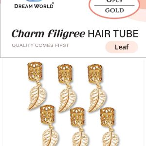 DREAM H/A PENDANT TUBE LEAF GOLD