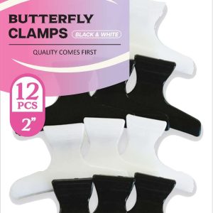 DREAM CLIP BUTTERFLY CLAMP 2 INCH 12/PK