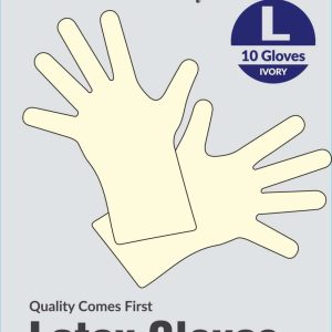 DREAM GLOVES LATEX 10PC/PK LARGE