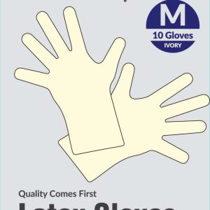 DREAM GLOVES LATEX 10PC/PK MEDIUM