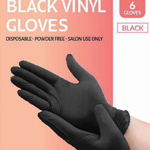 DREAM GLOVES VINYL 6PC/PK BLACK LARGE