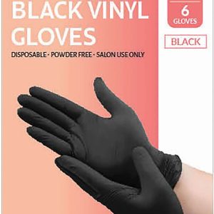 DREAM GLOVES VINYL 6PC/PKBLACK