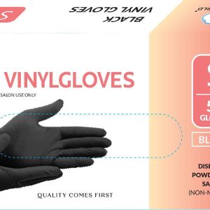 DREAM GLOVES VINYL 50PC/BX BLACK SMALL