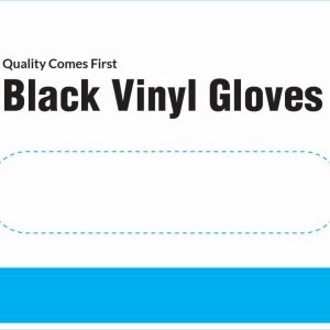 DREAM GLOVES VINYL 50PC/BX BLACK X/LARGE
