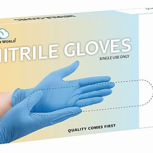 DREAM GLOVES NITRILE 100PC/BX BLUE MEDIUM