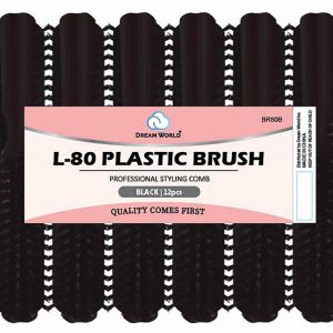 DREAM BRUSH PLASTIC L-80 BLACK