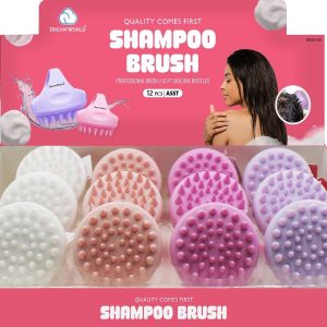 DREAM SHAMPOO BRUSH MASSAGE 12PC ASSORT
