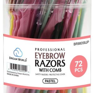 DREAM EYEBROW RAZOR TINKLE 72PC/JR PASTEL