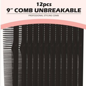 DREAM COMB BULK 9 IN UNBREAKABLE BLACK