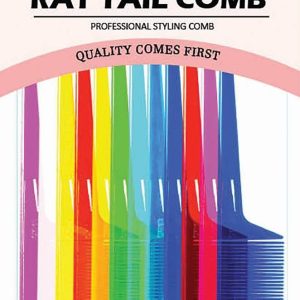 DREAM COMB BULK RAT TAIL CLR ASST