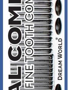 DREAM COMB METAL FINE TOOTH 8.5 INCH