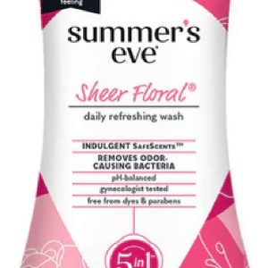 SUMMERS EVE WASH SHEER FLORAL