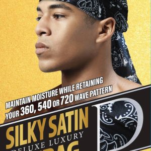 DREAM M-DURAG SMOOTH AND THICK BANDANA BLACK