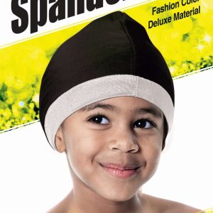 DREAM KID-SPANDEX CAP W/WH BAN BLACK